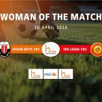 Woman of the Match bij Jodan Boys VR1 – Ter Leede VR2: Renate Spee