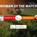 Woman of the Match bij Barendrecht VR1 – Jodan Boys VR1: Renate Spee